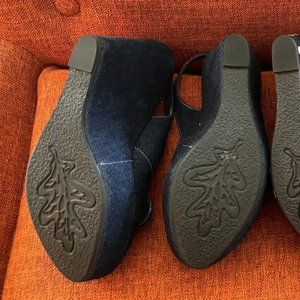 TWO PAIRS - Sam Edelman Retro Platform Heels - Size 6-7 - Picture 12 of 13